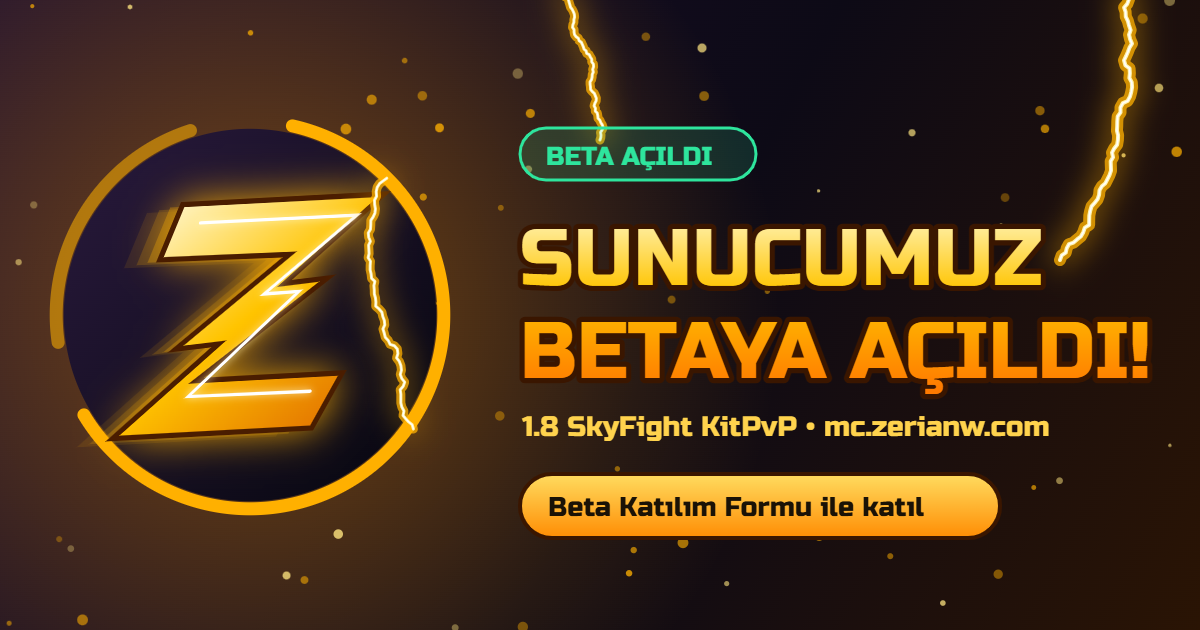 Sunucumuz Betaya Açıldı!